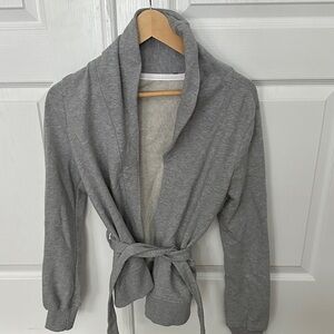 Old Navy Gray Women's Cardigan with Belt